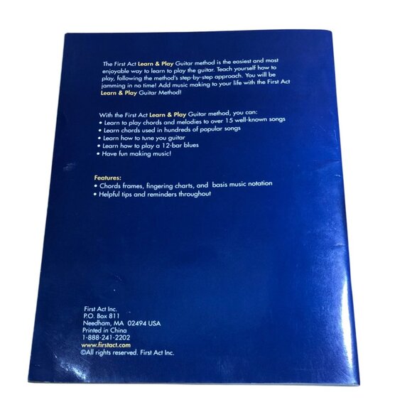 First Act Guitar Learn & Play Acoustic & Electric Instructional Book Sheet Music - Picture 2 of 5